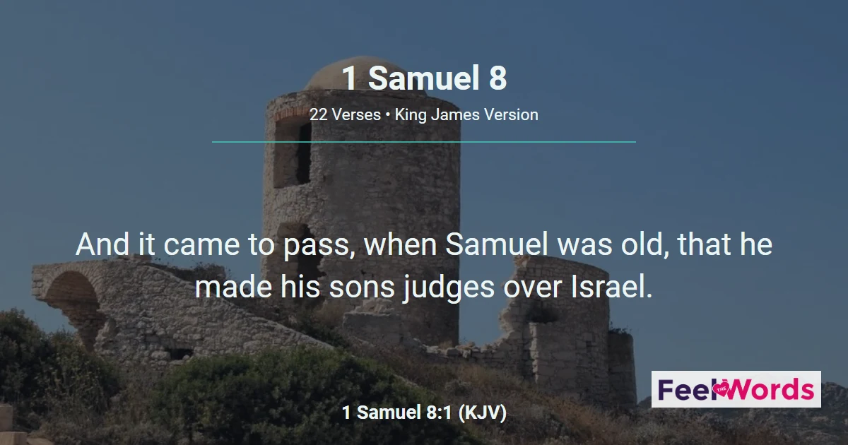 1 Samuel Chapter 8 (KJV)