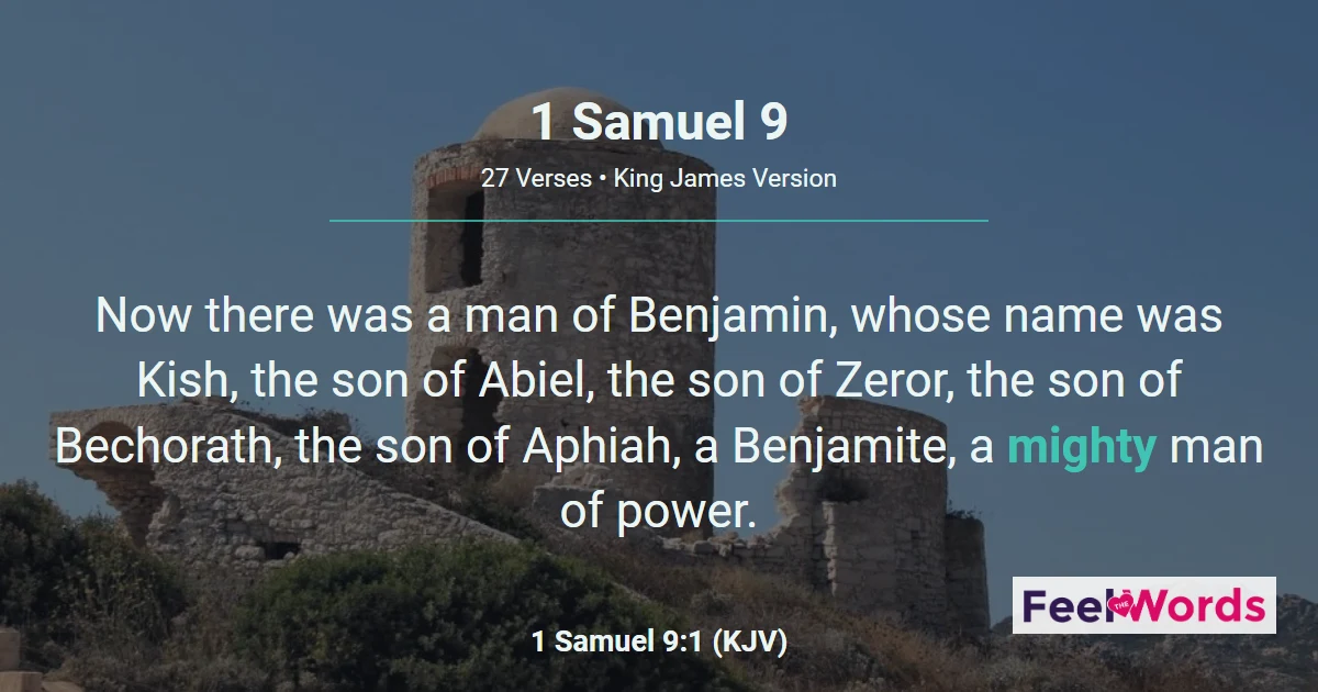 1 Samuel Chapter 9 (KJV)