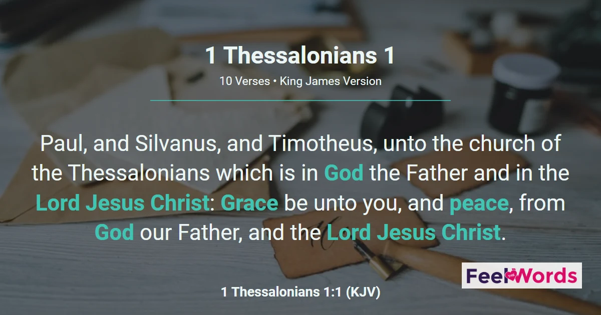 1 Thessalonians Chapter 1 (KJV)