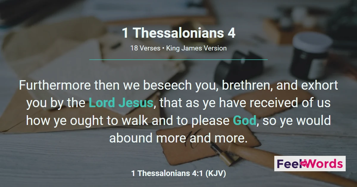 1 Thessalonians Chapter 4 (KJV)