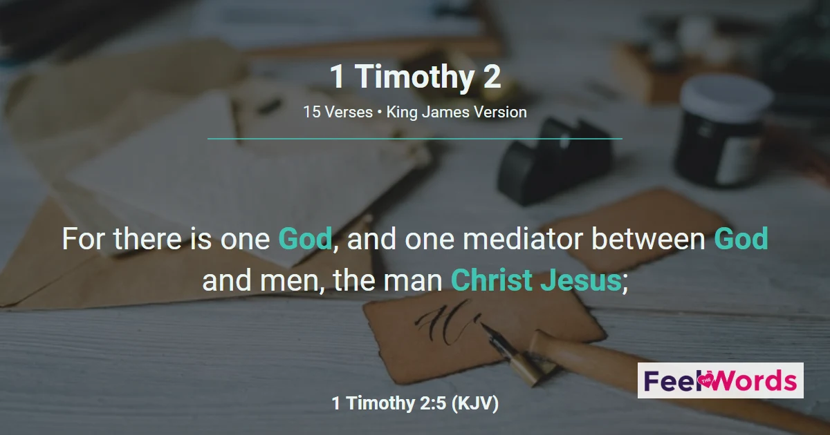 1 Timothy Chapter 2 (KJV)