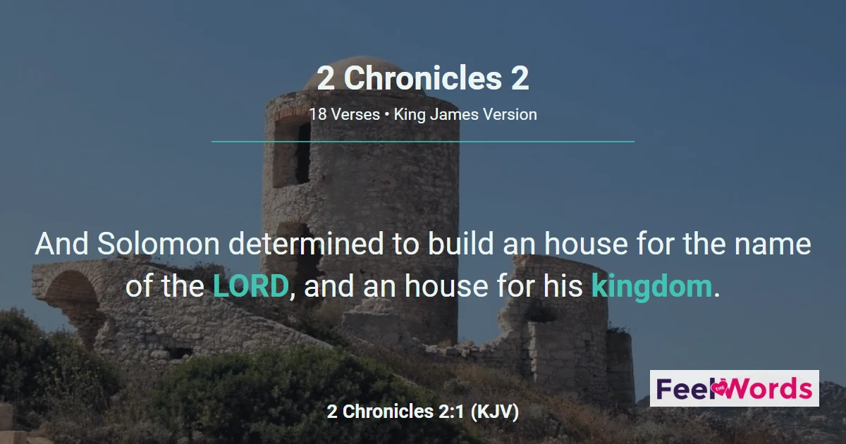 2 Chronicles Chapter 2 (KJV)
