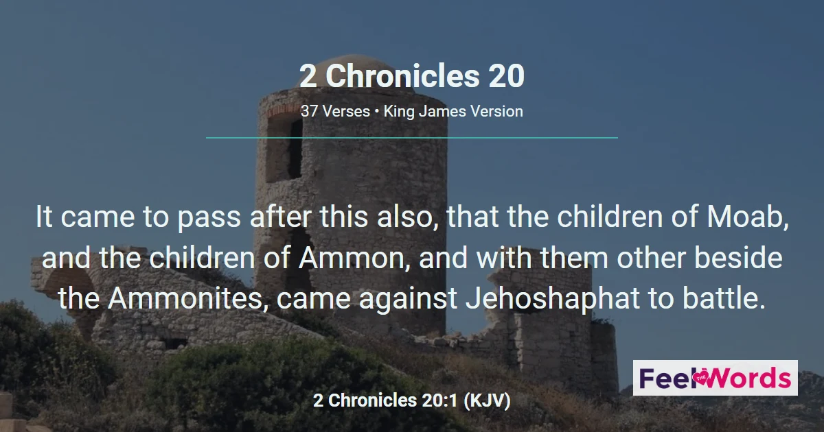2 Chronicles Chapter 20 (KJV)