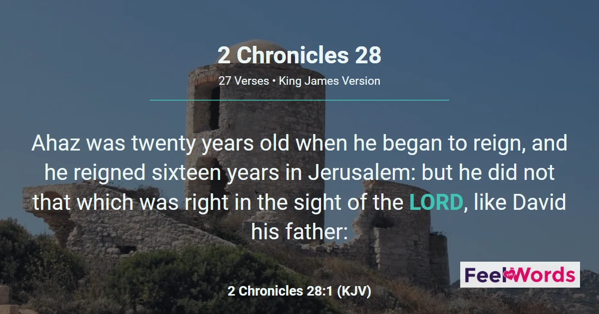2 Chronicles Chapter 28 (KJV)