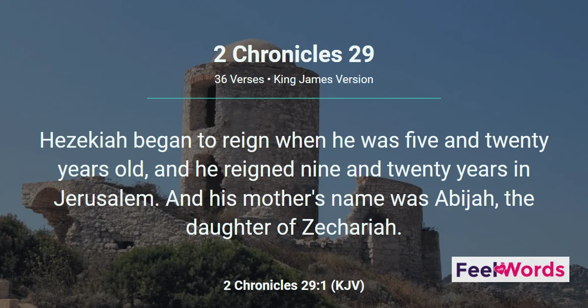 2 Chronicles Chapter 29 (KJV)