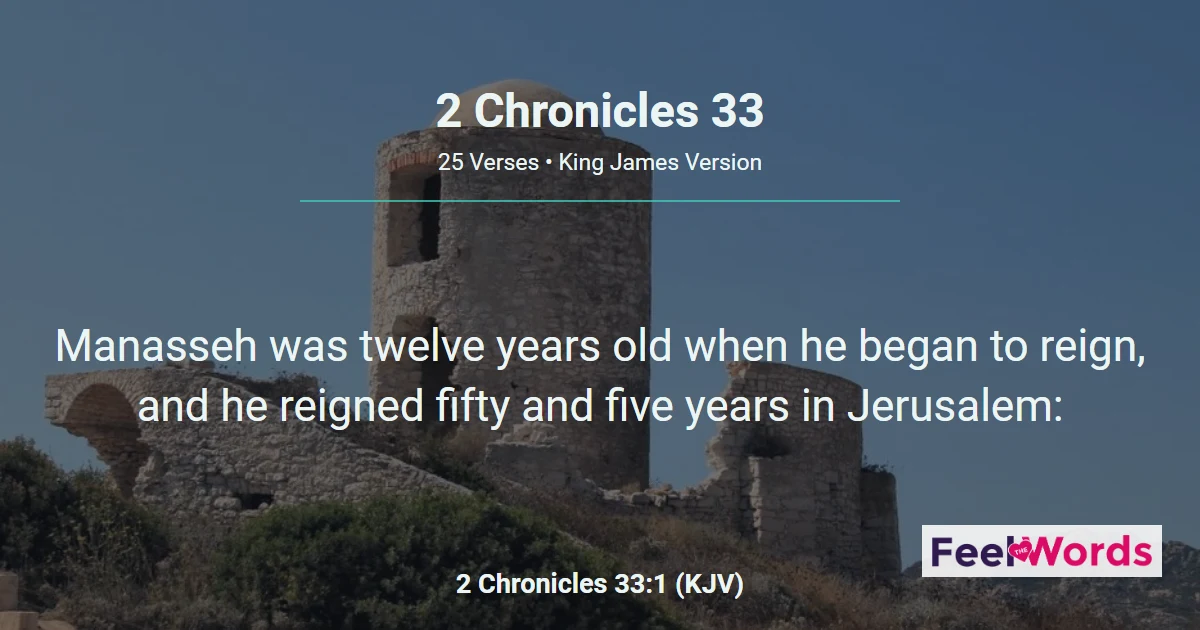 2 Chronicles Chapter 33 (KJV)