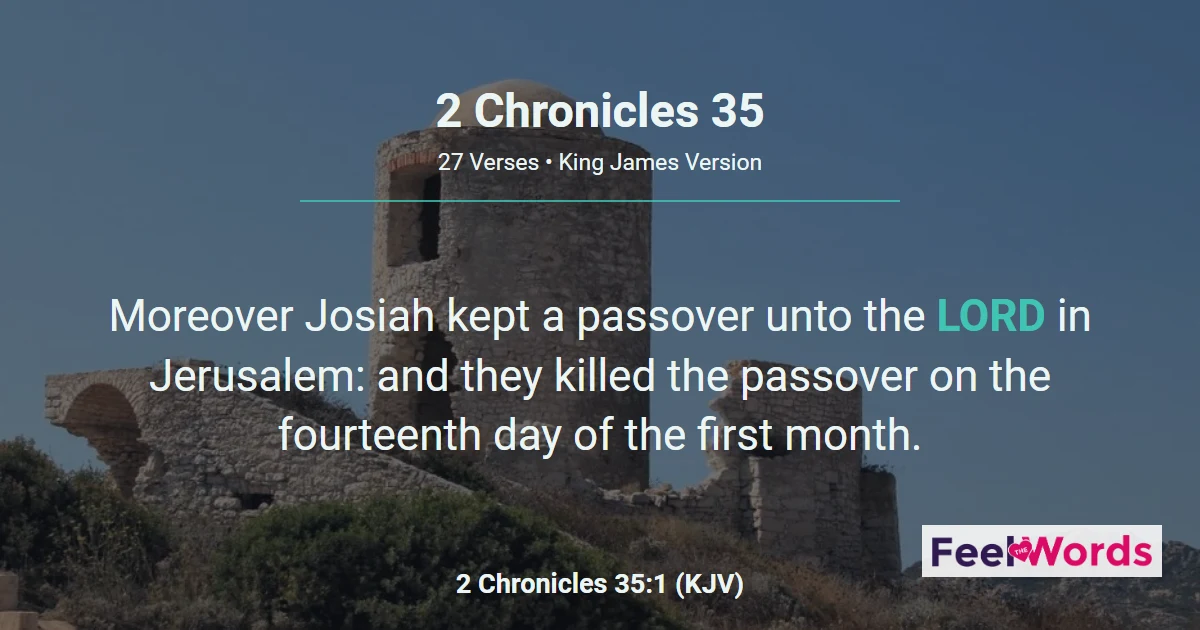 2 Chronicles Chapter 35 (KJV)