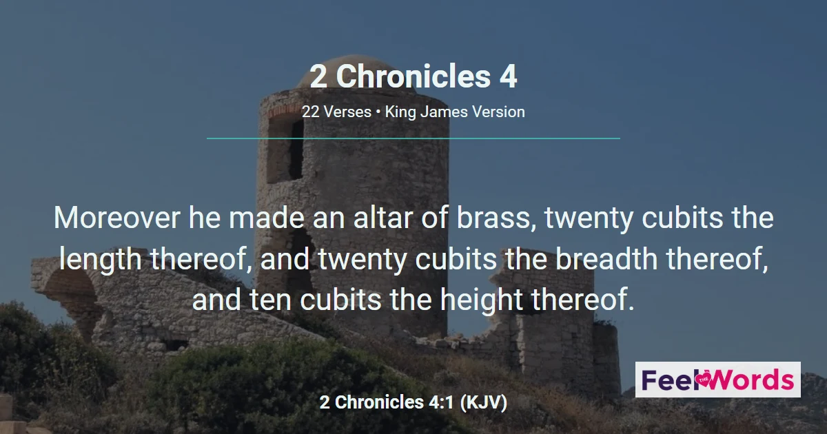 2 Chronicles Chapter 4 (KJV)