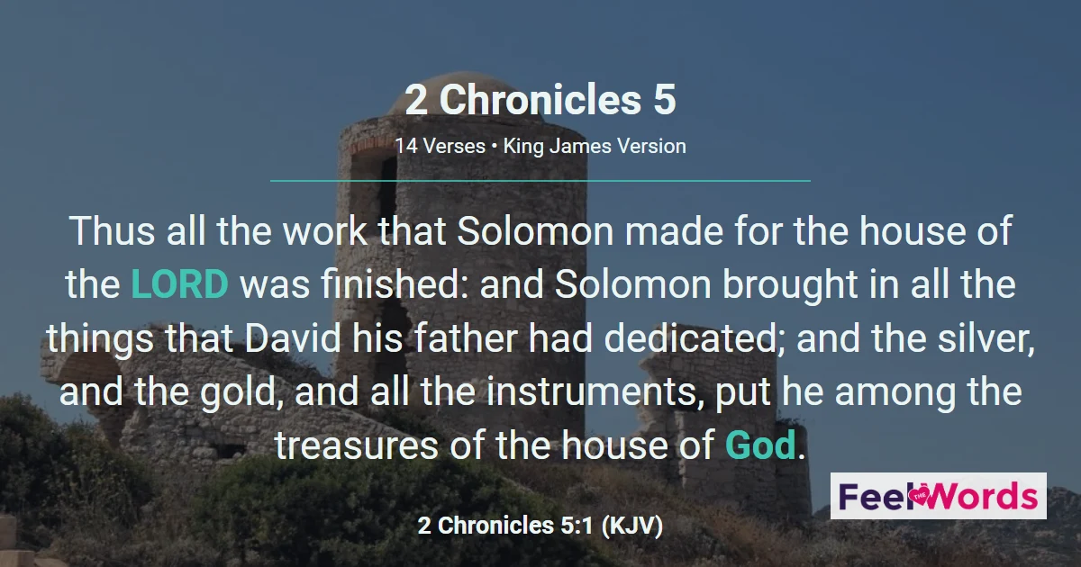 2 Chronicles Chapter 5 (KJV)