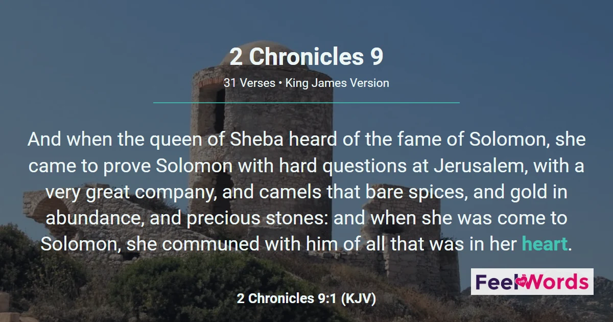 2 Chronicles Chapter 9 (KJV)
