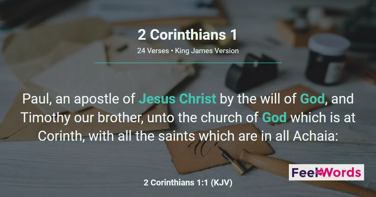 2 Corinthians Chapter 1 (KJV)