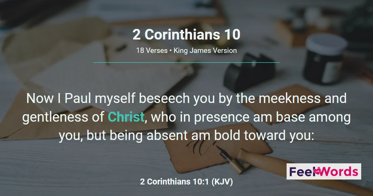 2 Corinthians Chapter 10 (KJV)