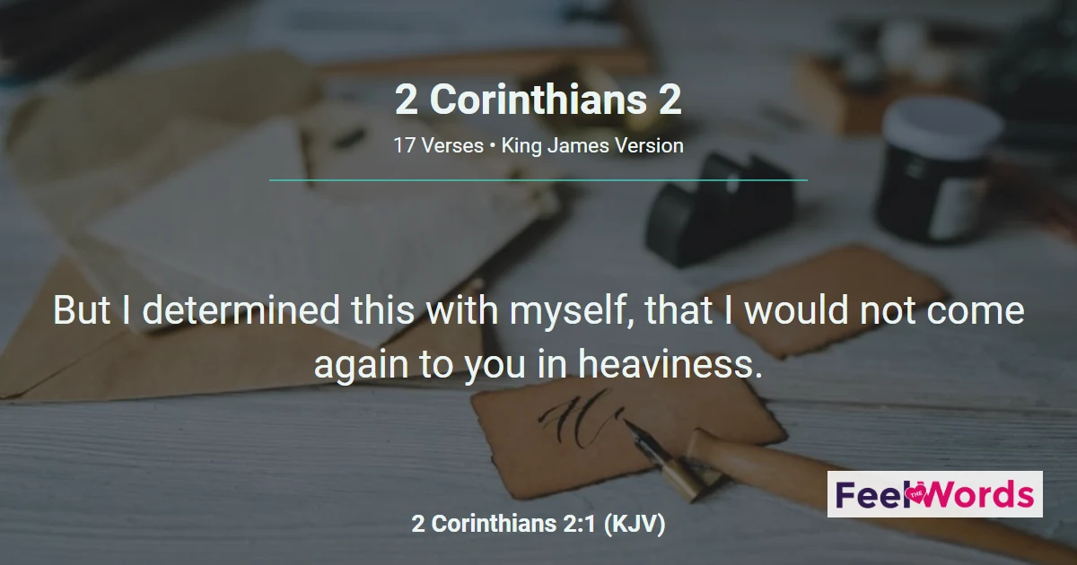 2 Corinthians Chapter 2 (KJV)