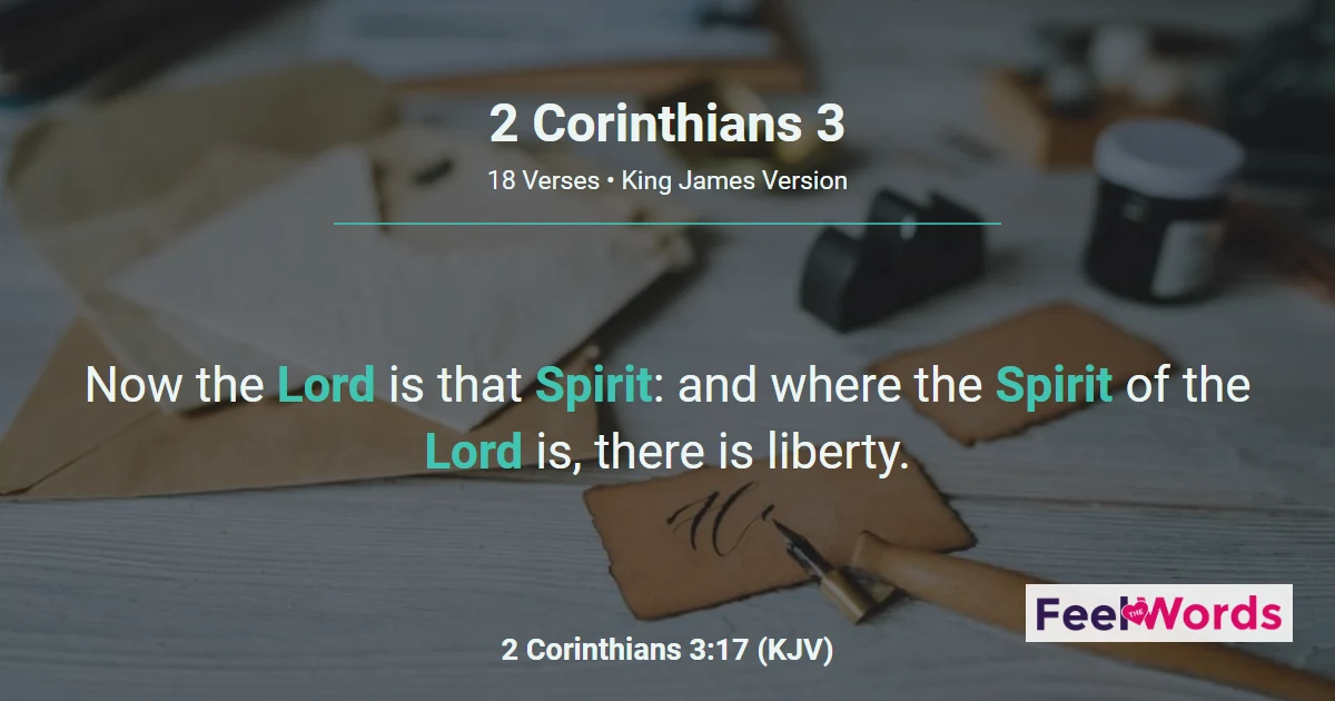2 Corinthians Chapter 3 (KJV)