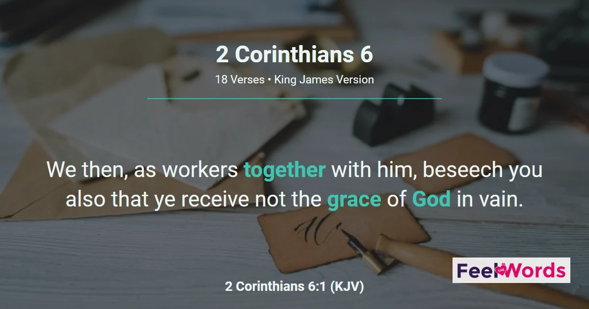 2 Corinthians Chapter 6 (KJV)