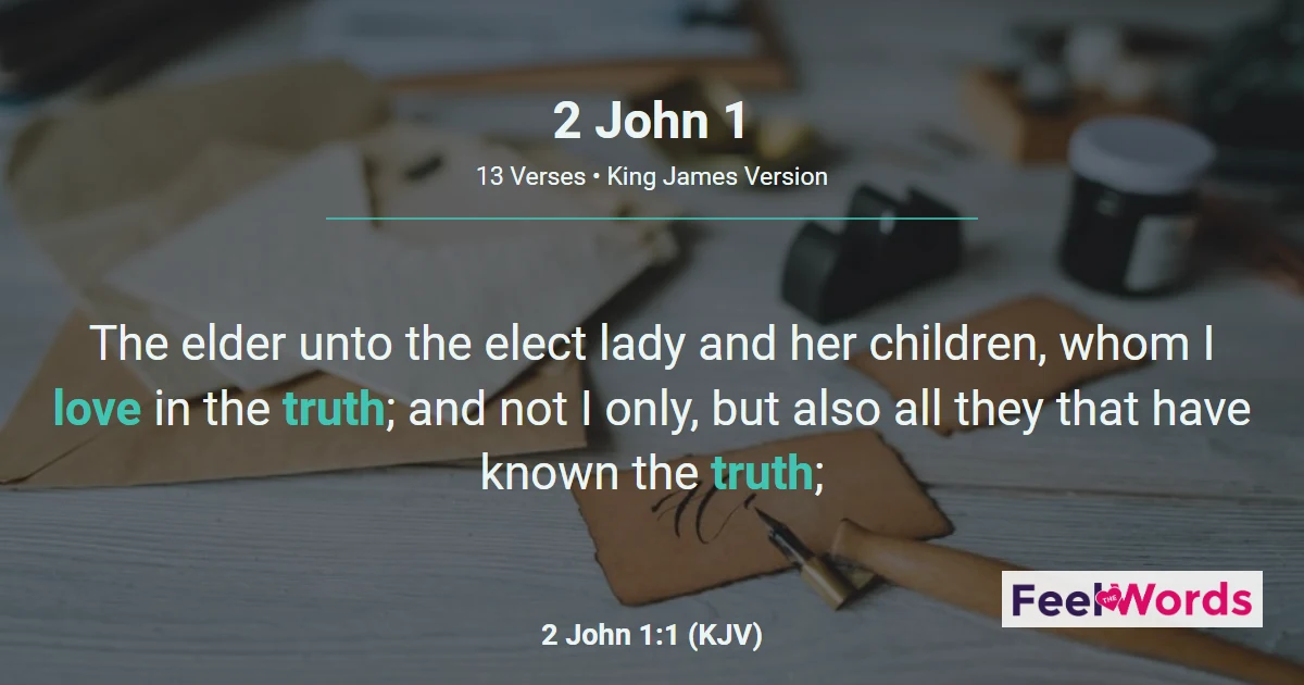 2 John Chapter 1 (KJV)
