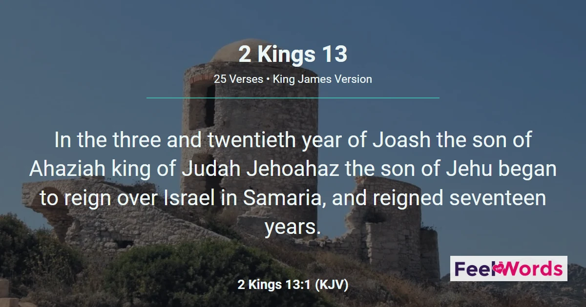 2 Kings Chapter 13 (KJV)