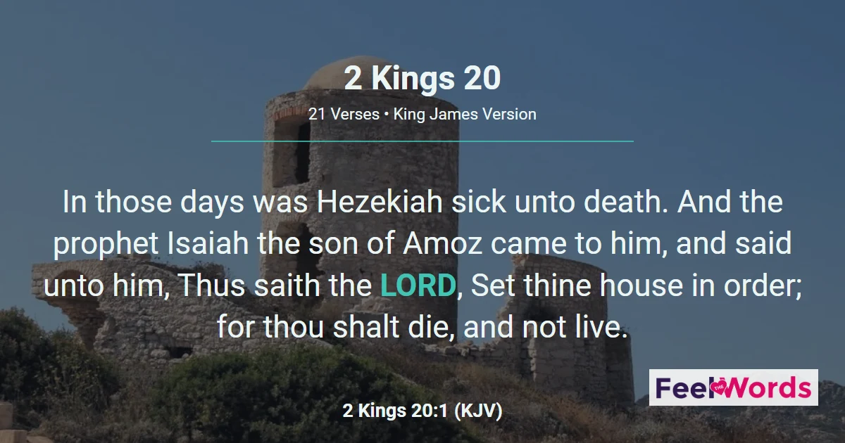 2 Kings Chapter 20 (KJV)