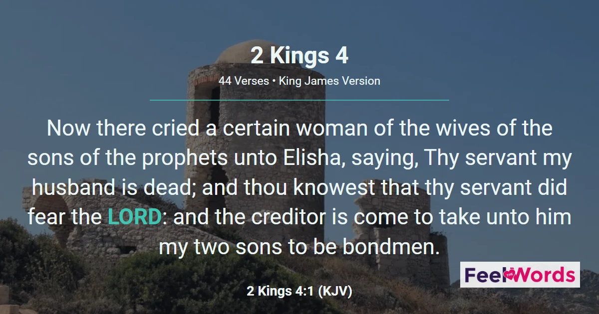 2 Kings Chapter 4 (KJV)