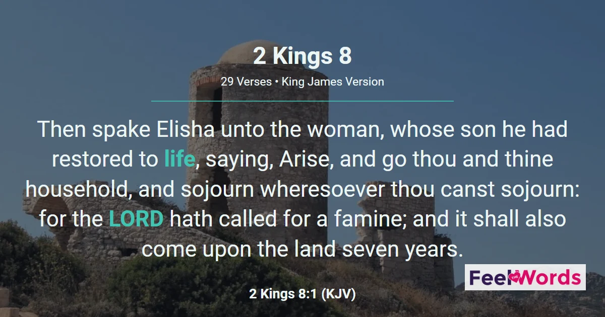 2 Kings Chapter 8 (KJV)