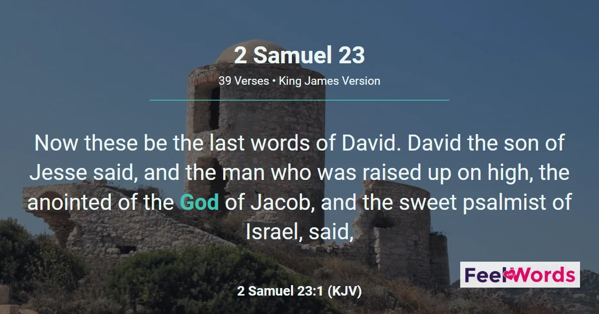 2 Samuel Chapter 23 (KJV)