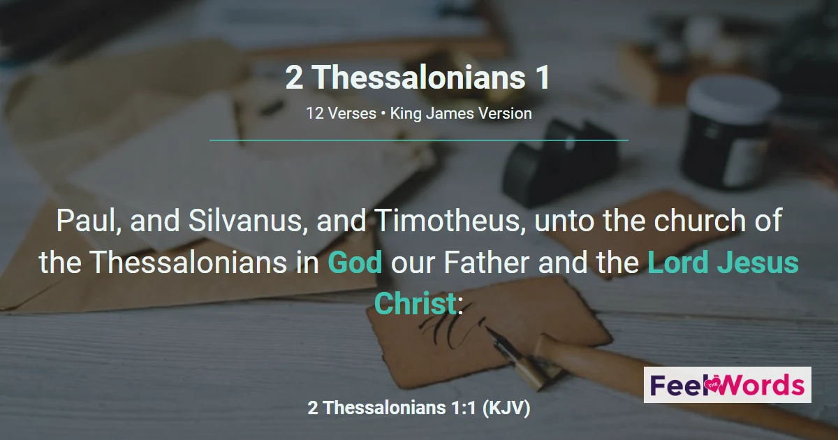 2 Thessalonians Chapter 1 (KJV)