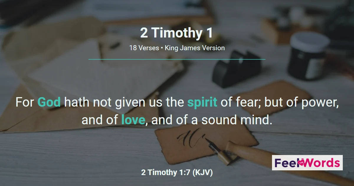2 Timothy Chapter 1 (KJV)
