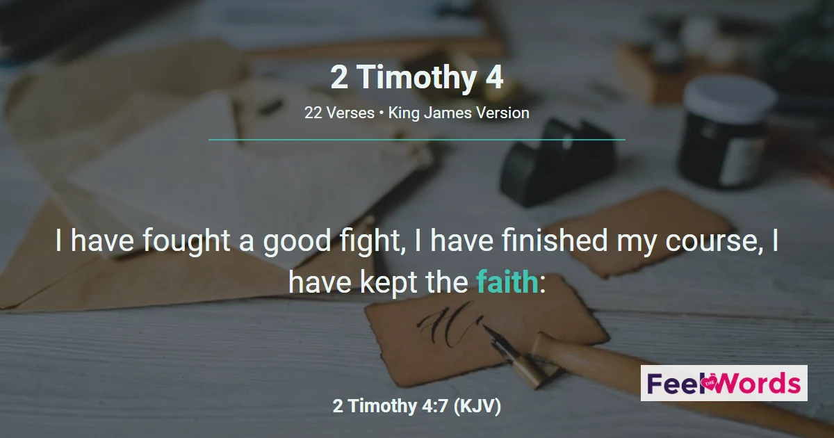 2 Timothy Chapter 4 (KJV)