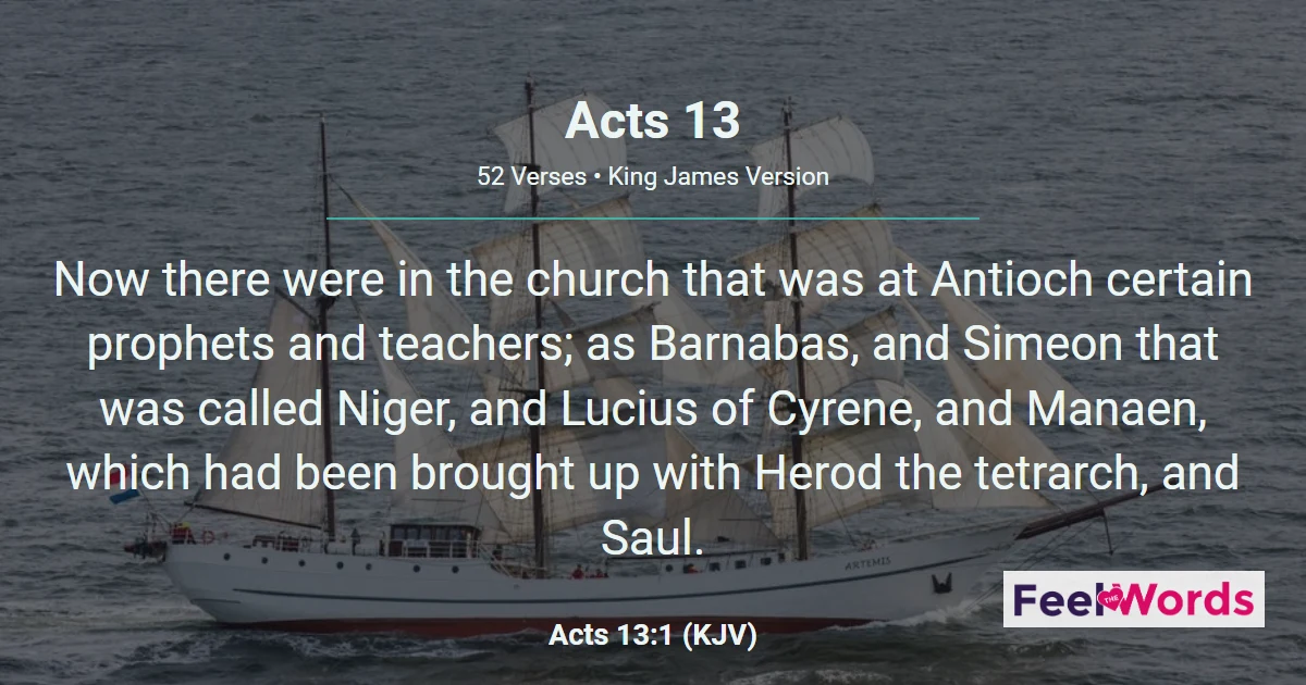 Acts Chapter 13 (KJV)