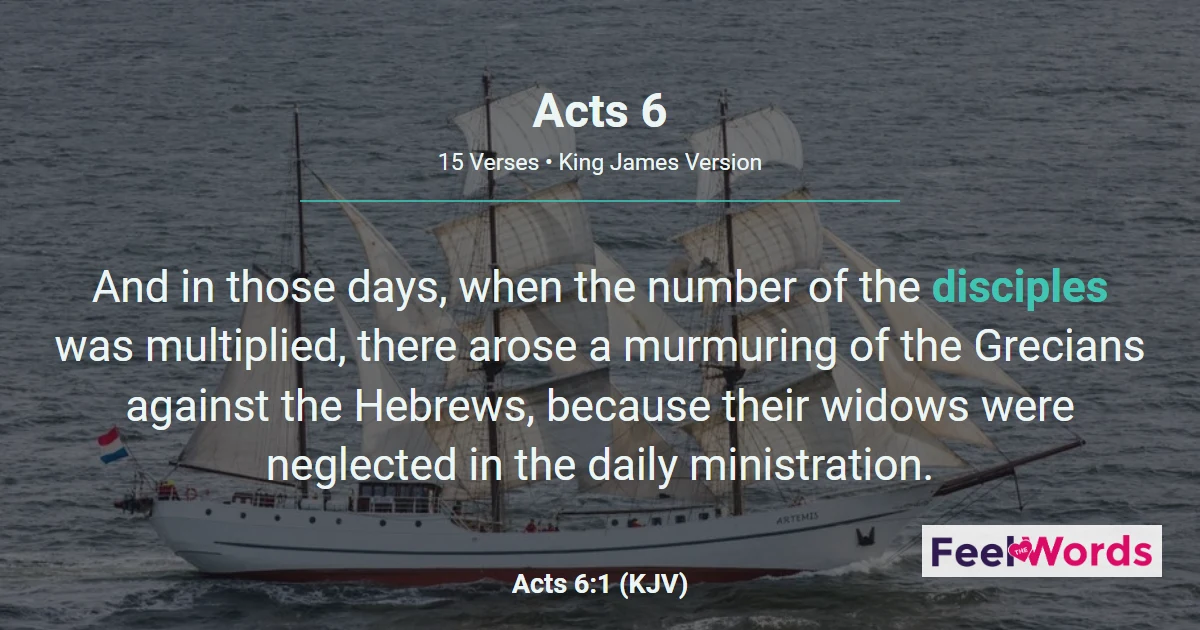 Acts Chapter 6 (KJV)