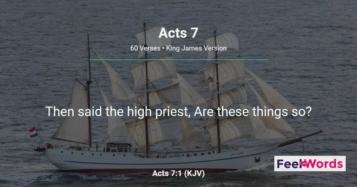 Acts Chapter 7 (KJV)