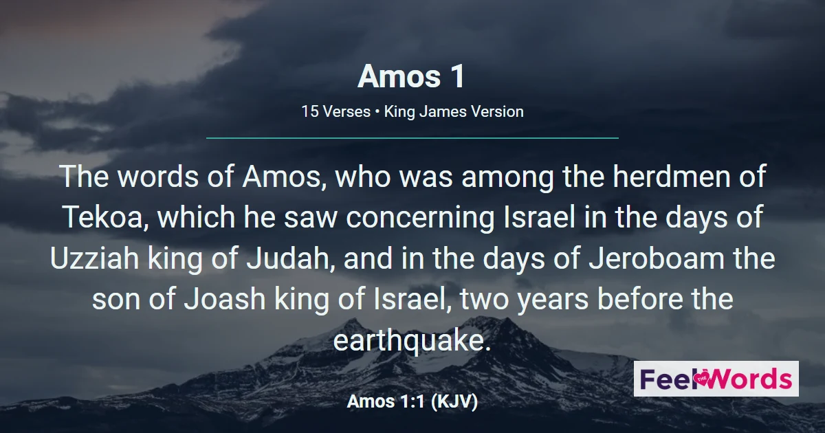 Amos Chapter 1 (KJV)