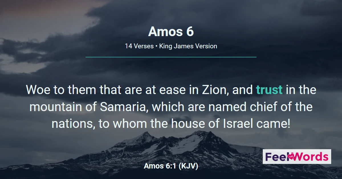Amos Chapter 6 (KJV)