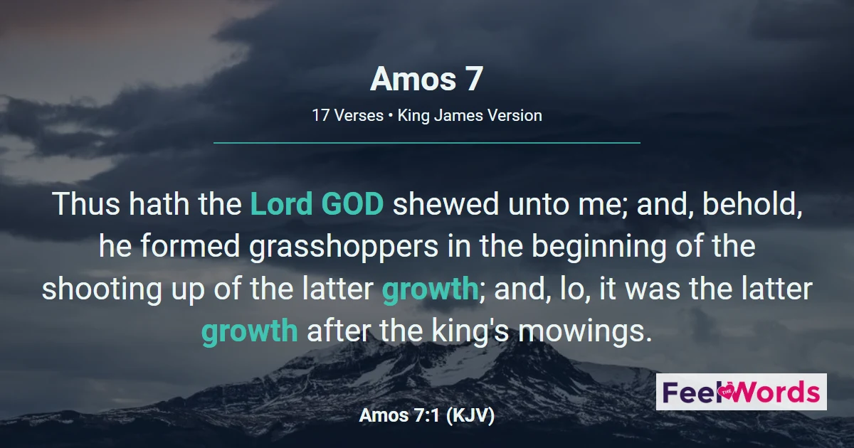 Amos Chapter 7 (KJV)