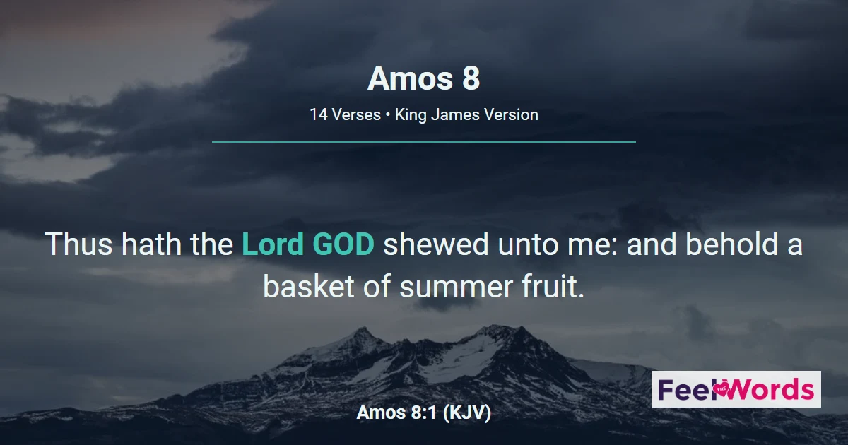 Amos Chapter 8 (KJV)