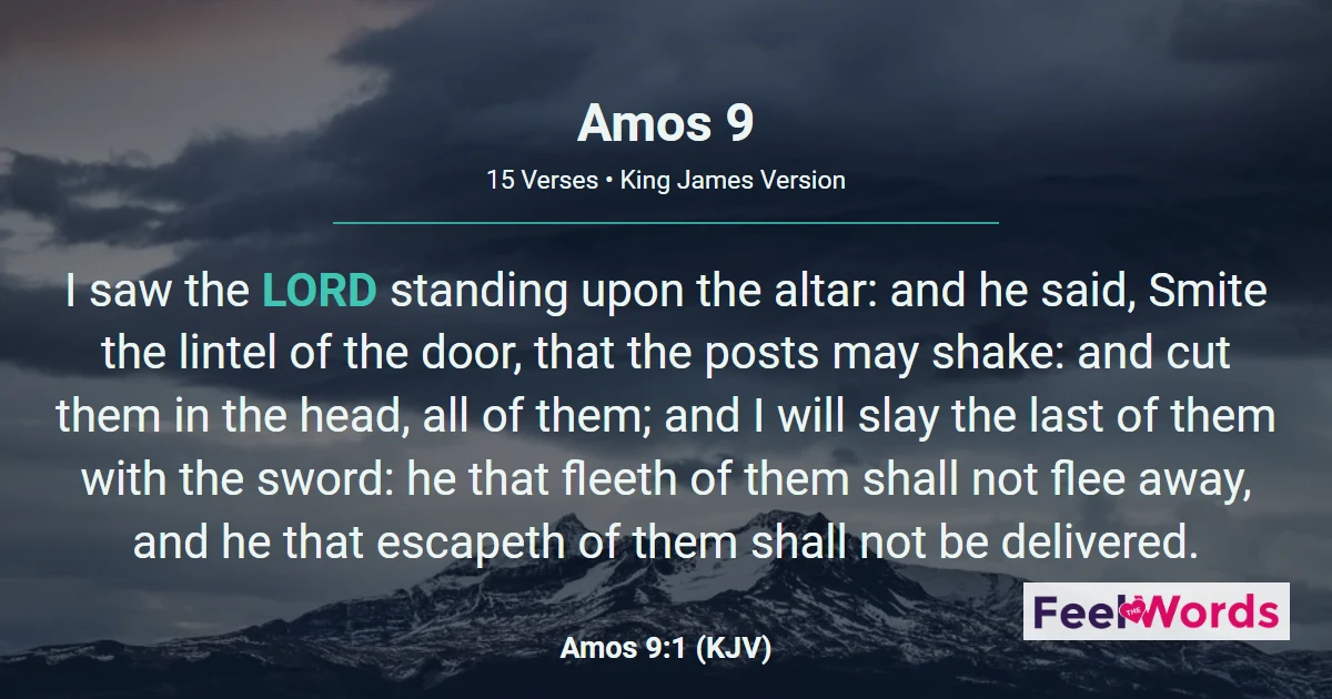 Amos Chapter 9 (KJV)