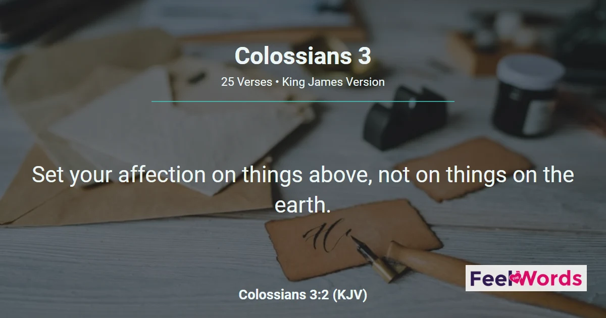 Colossians Chapter 3 (KJV)