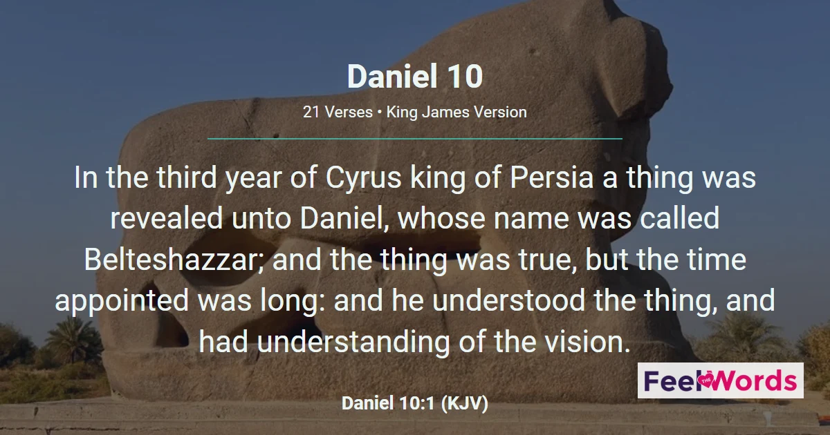 Daniel Chapter 10 (KJV)