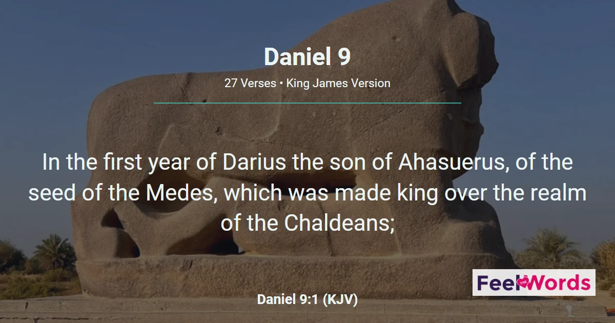 Daniel Chapter 9 (KJV)