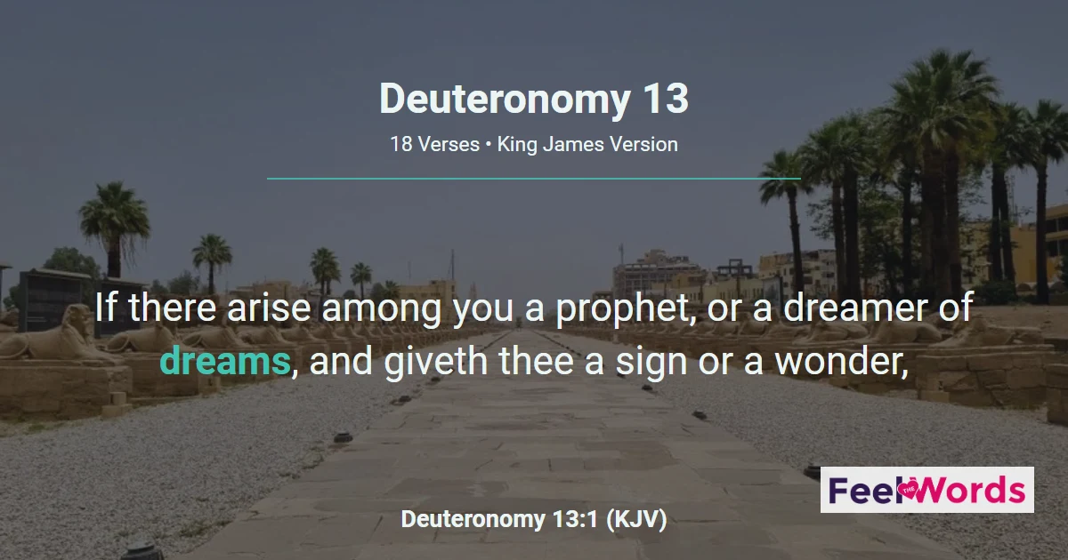 Deuteronomy Chapter 13 (KJV)