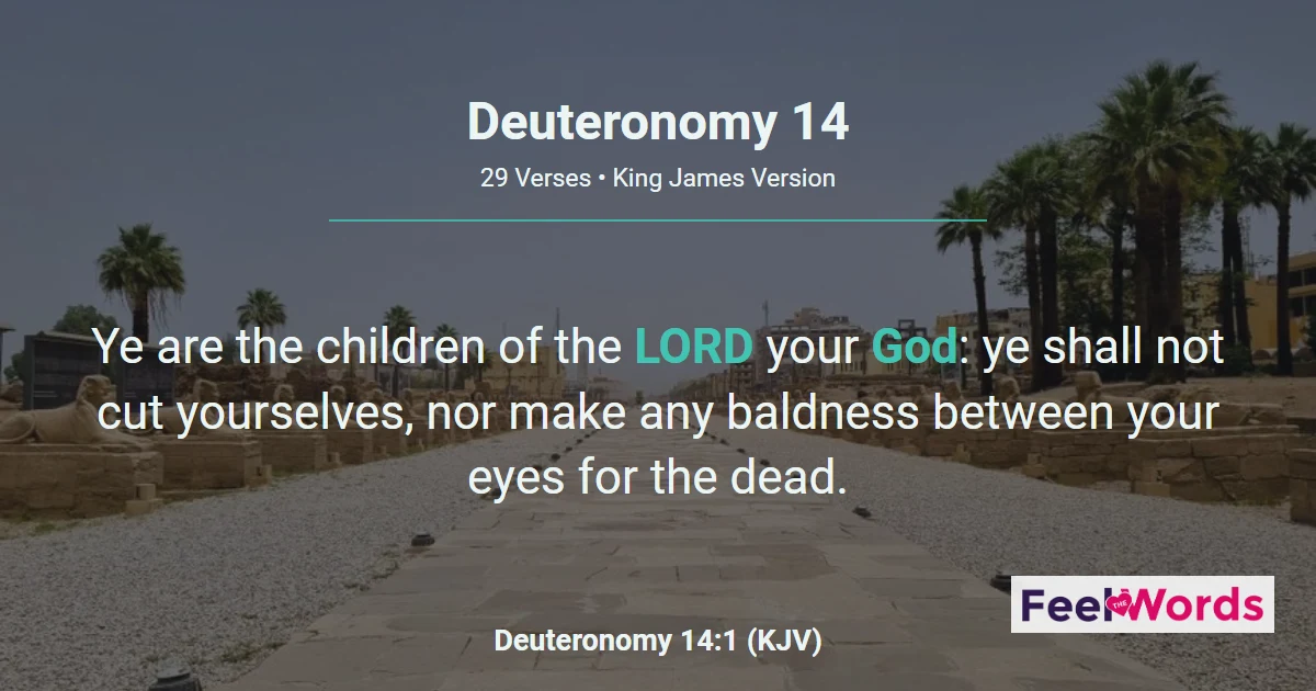 Deuteronomy Chapter 14 (KJV)