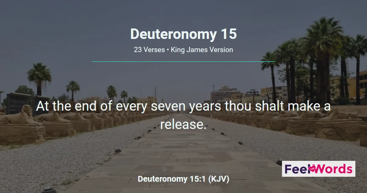 Deuteronomy Chapter 15 (KJV)