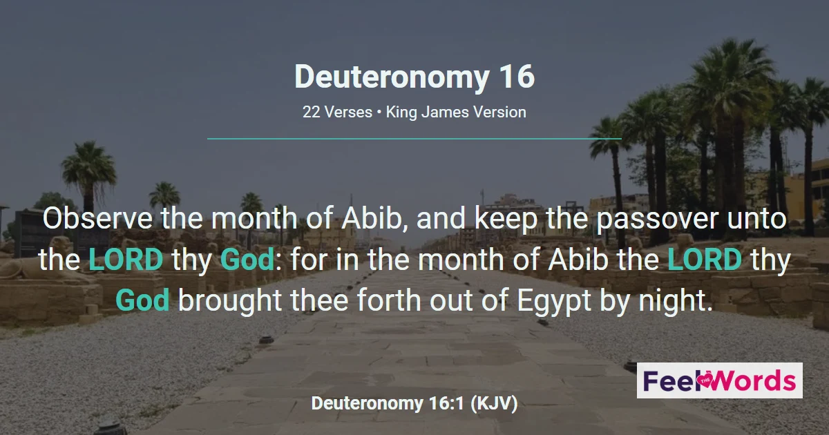 Deuteronomy Chapter 16 (KJV)