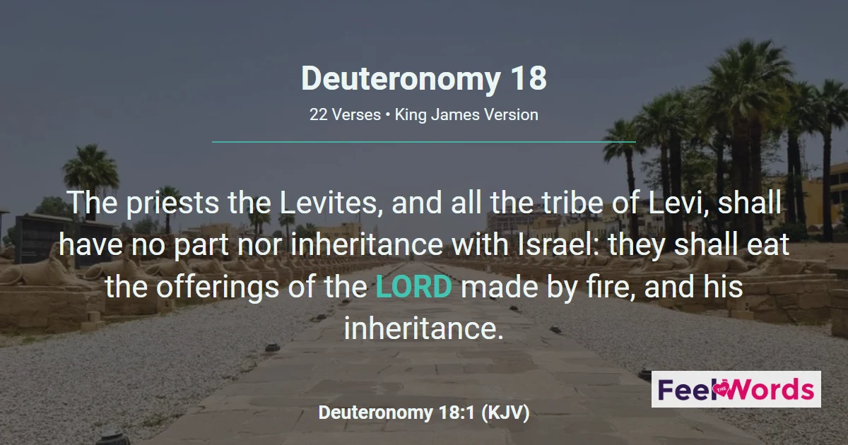 Deuteronomy Chapter 18 (KJV)