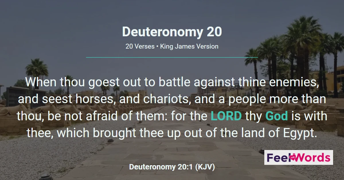 Deuteronomy Chapter 20 (KJV)