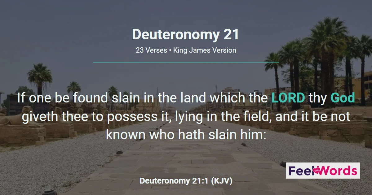 Deuteronomy Chapter 21 (KJV)
