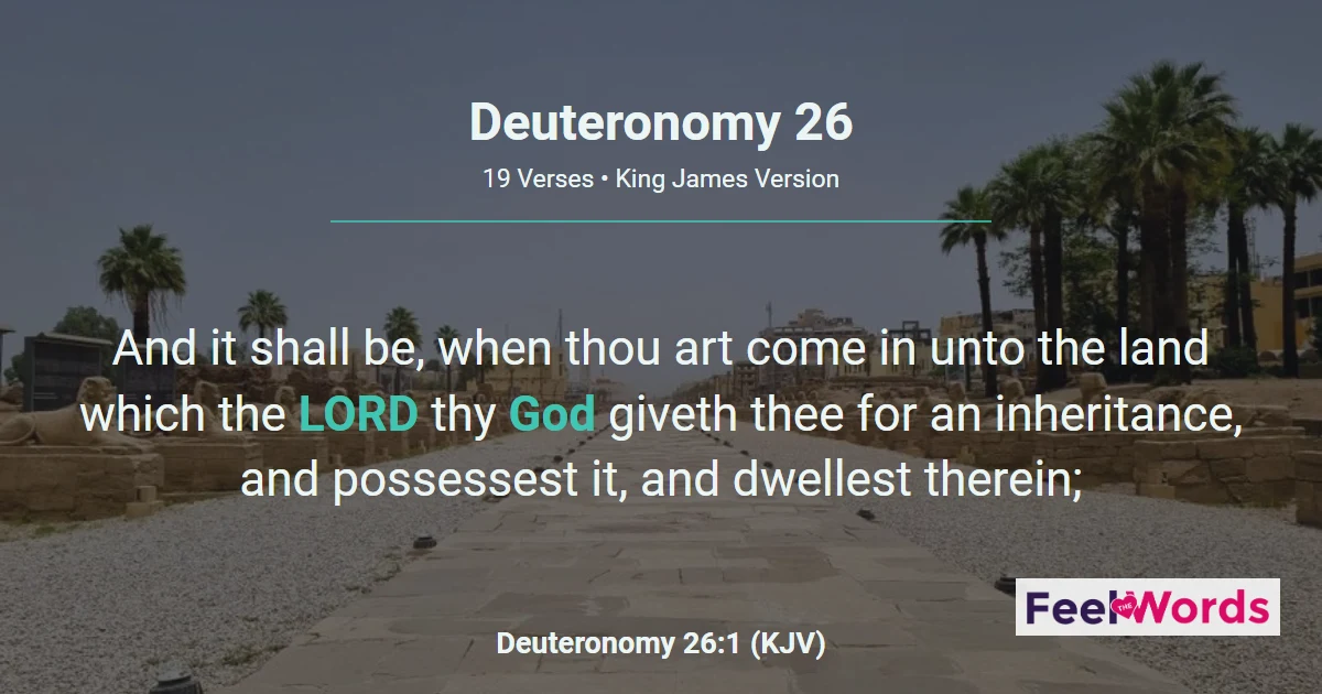 Deuteronomy Chapter 26 (KJV)