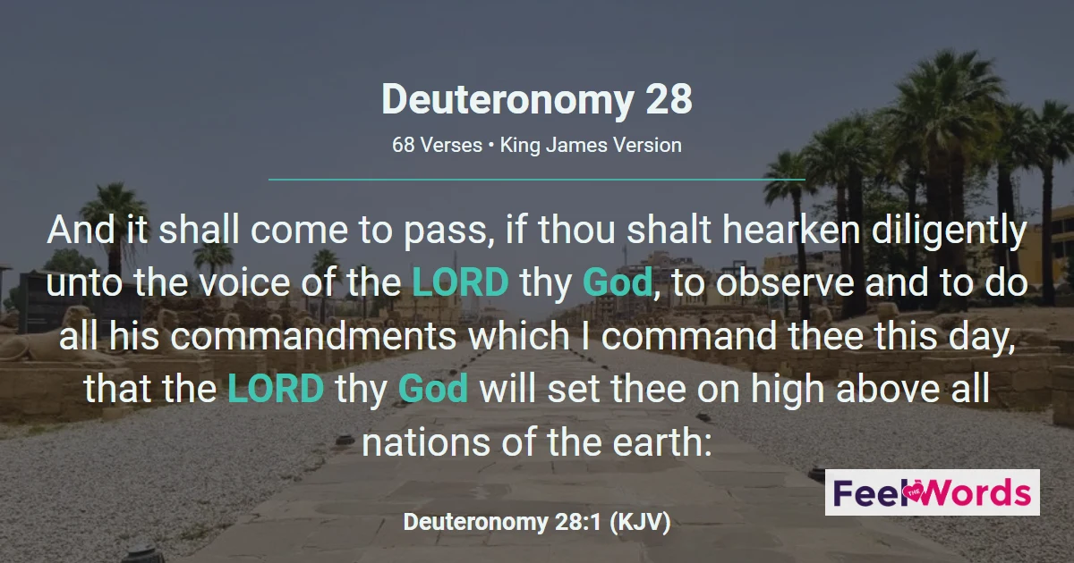 Deuteronomy Chapter 28 (KJV)