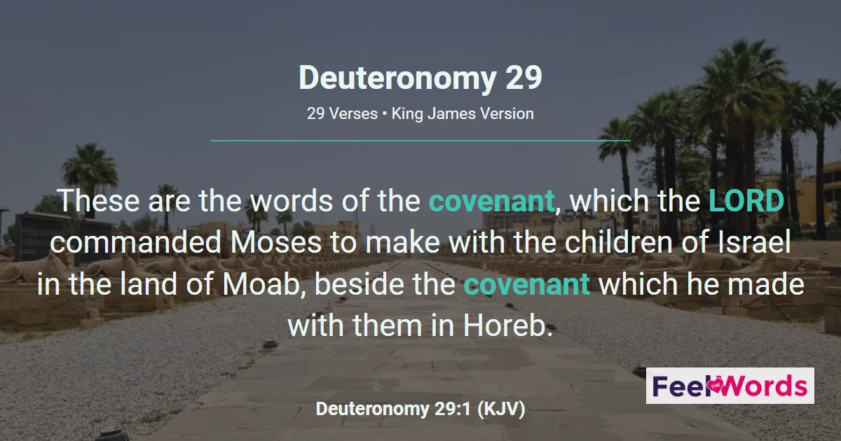 Deuteronomy Chapter 29 (KJV)