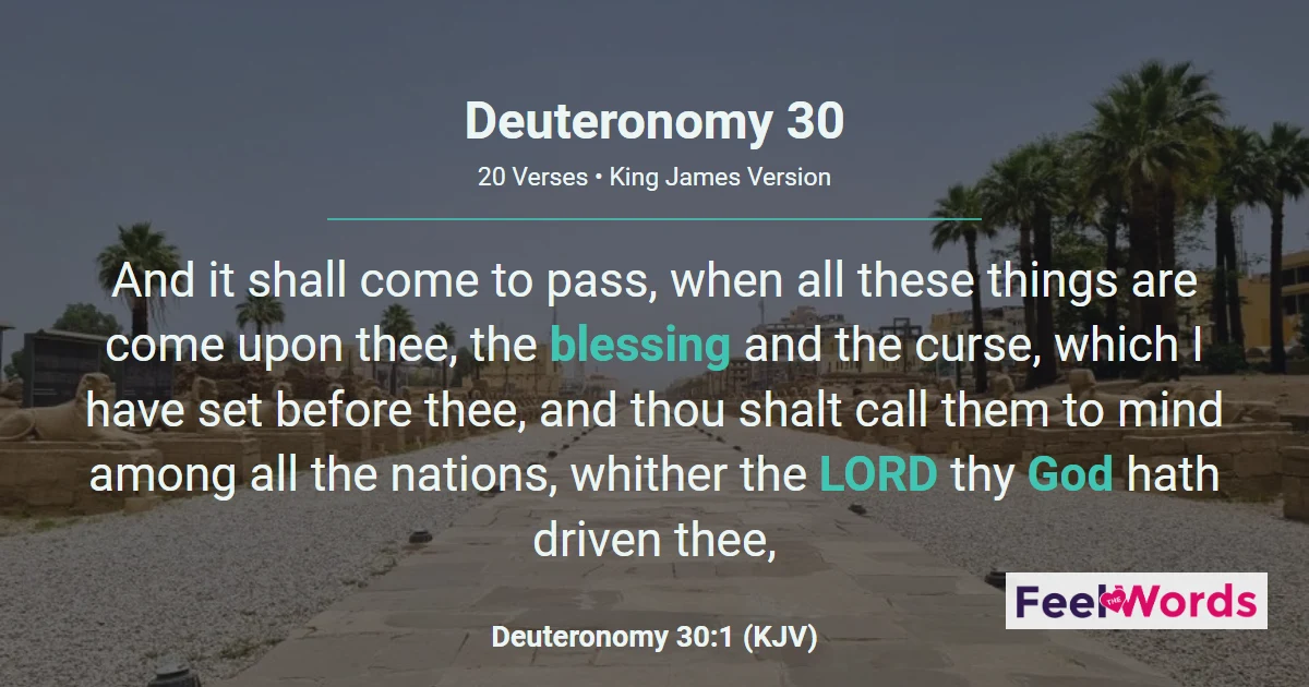 Deuteronomy Chapter 30 (KJV)